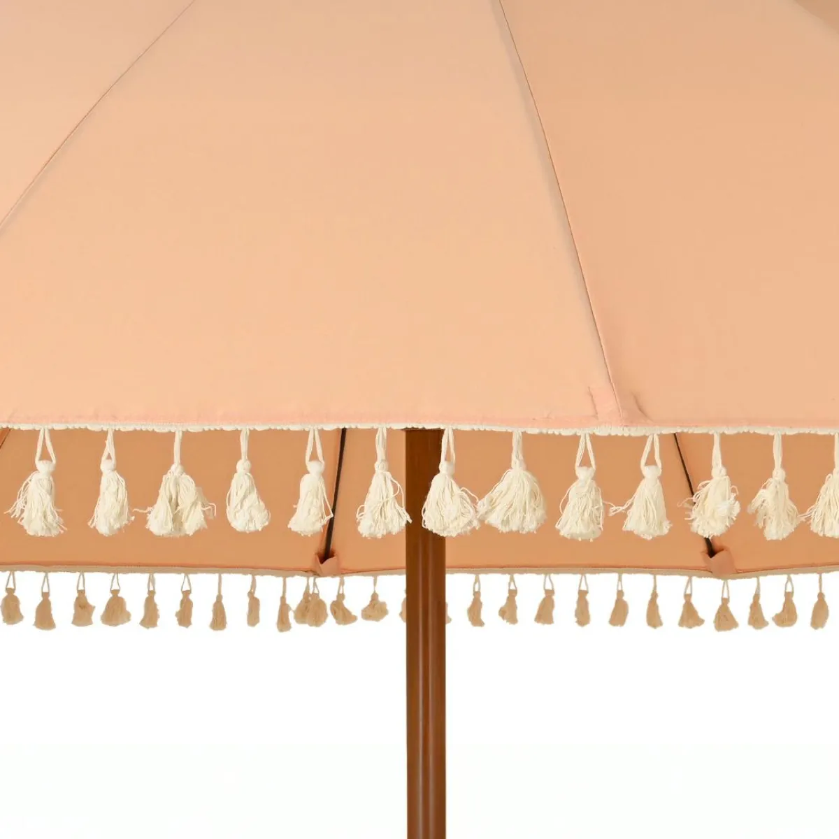 KAEMINGK Parasol de jardin rond à franges (D2.5 m) Mexico Rose Pêche Best