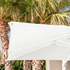 MOBELLIA Parasol déporté rectangulaire aluminium (4 x 3 m) Yucatan Blanc Online