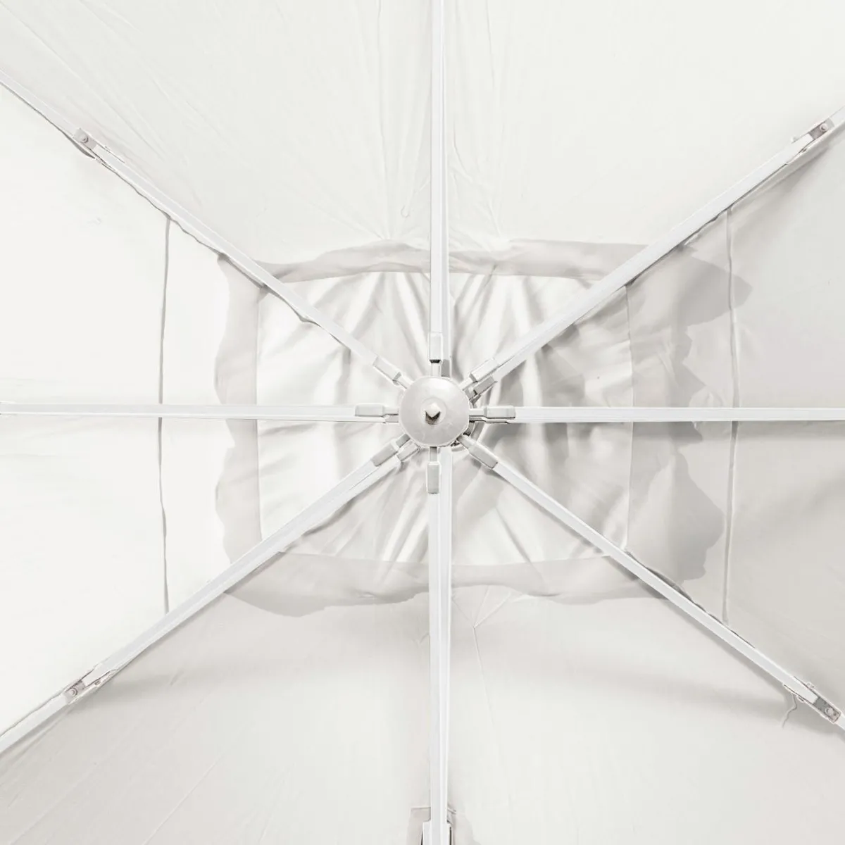 MOBELLIA Parasol déporté rectangulaire aluminium (4 x 3 m) Yucatan Blanc Online