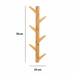 ATMOSPHERA Patère double sens 6 têtes Bambou le Naturel