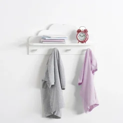 Atmosphera createur d'interieur for kids Patère enfant bois (L48 cm) Nuage he Blanc Online