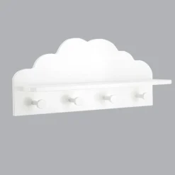 Atmosphera createur d'interieur for kids Patère enfant bois (L48 cm) Nuage he Blanc Online