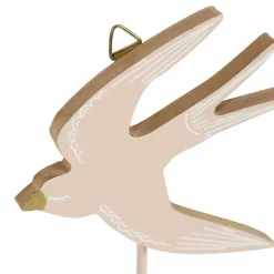 OSTARIA Patère enfant bois Oiseau Rose Clearance
