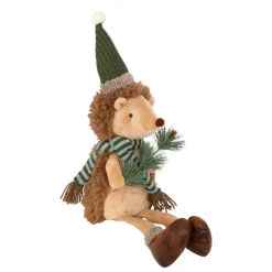 JJA Peluche assise (H61cm) Hérisson de la forêt et vert Beige Hot