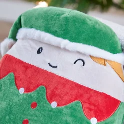 JJA Peluche (H32 cm) Joyeux Lutin de Noël Vert Best