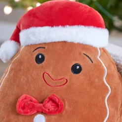 JJA Peluche (H35 cm) Joyeux Pain d'épices et rouge Marron Clearance