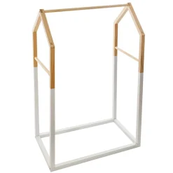 ATMOSPHERA Penderie enfant bois (H100 cm) Maison he Blanc Clearance