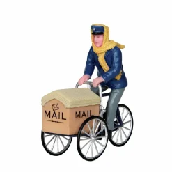 LEMAX Personnage Postier en vélo Outlet