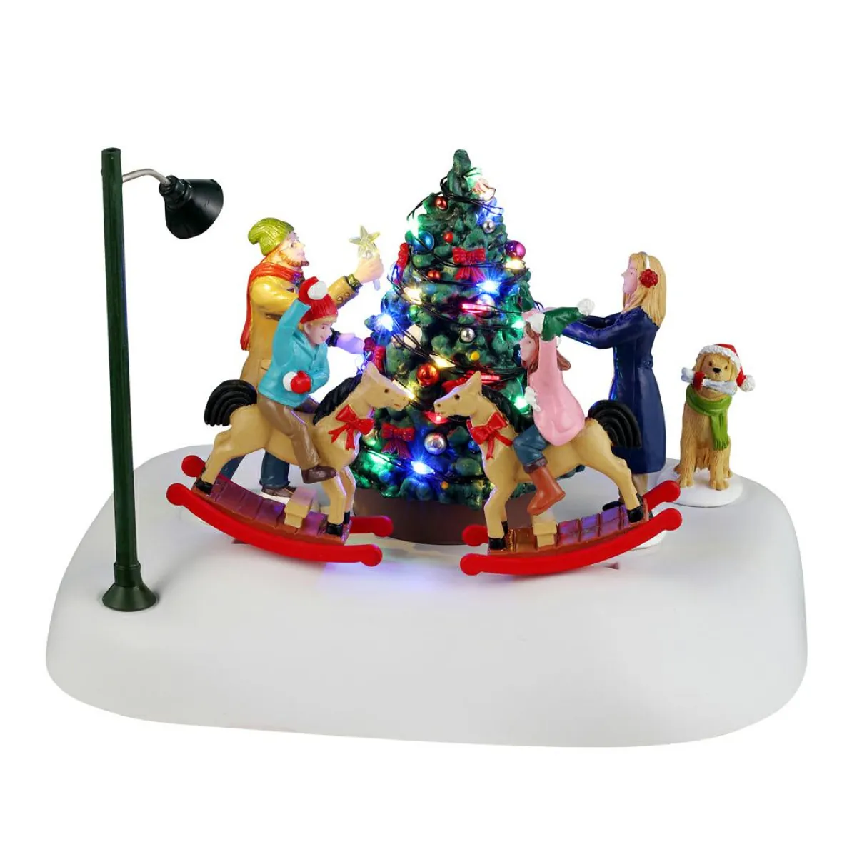 LEMAX Personnages à piles Danse autour du sapin de Noël Best