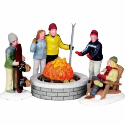 LEMAX Personnages Brasero Lumineux avec les amis New