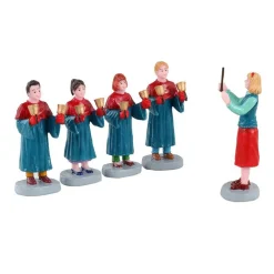 LEMAX Personnages Chorale complète avec clochette New