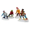 LEMAX Personnages (Lot de 4) Bataille dans la neige New