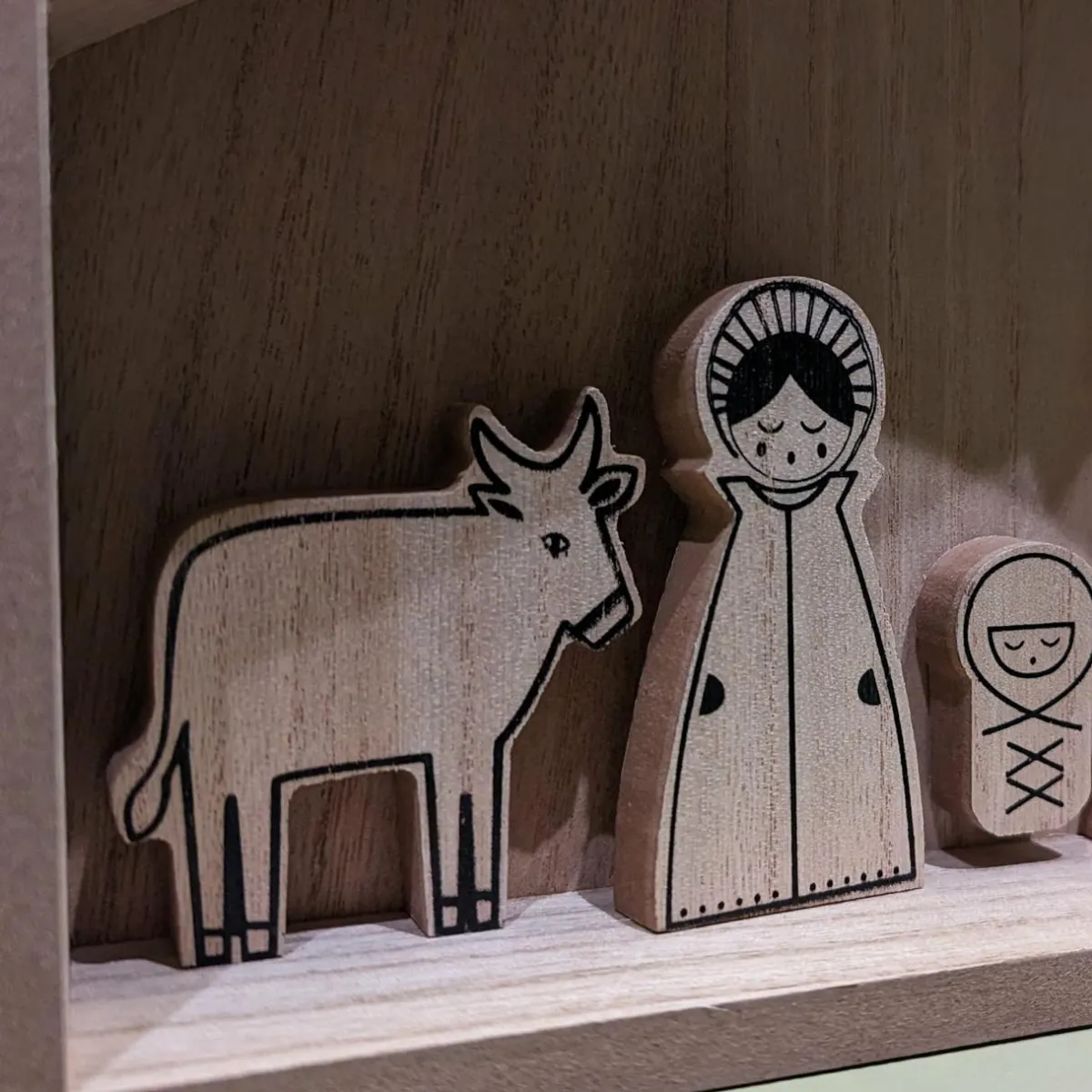 KAEMINGK Petite crèche de Noël en bois (H27 cm) Sainte-Marceline Best