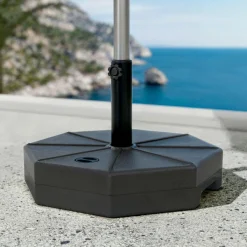 MOBELLIA Pied de parasol universel à remplir 28L Noir