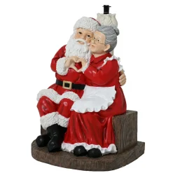 KAEMINGK Pied de sapin géant (H97 cm) Père et Mère de Noël Rouge Hot