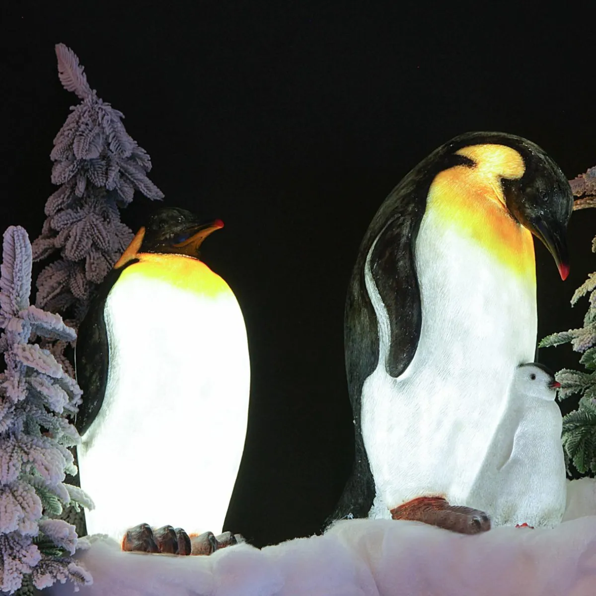 KAEMINGK Pingouin lumineux fibre de verre 8 LED (H50 cm) Zélian Blanc froid Clearance