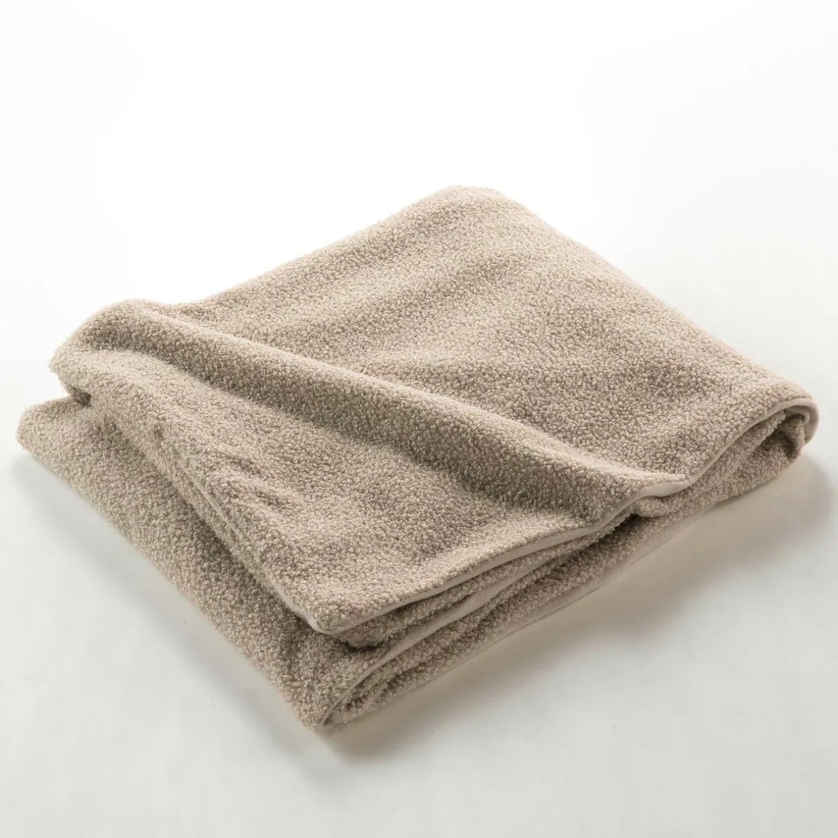 douceur d'intu017drieur Plaid bouclette (180 x 220 cm) Wooly Beige Outlet