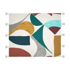 STOF Plaid coton recyclé (125 x 150 cm) Blokken Multicolore Best