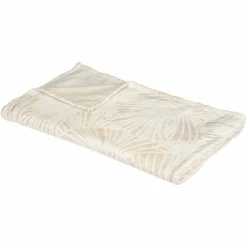 ATMOSPHERA Plaid doux (150 cm) Filo Ivoire Clearance
