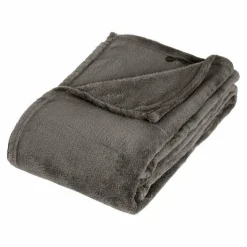 ATMOSPHERA Plaid doux (180 cm) Tendresse Gris Outlet