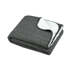 STOF Plaid doux (130 x 160 cm) Dookie Noir Sale