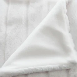 ATMOSPHERA Plaid doux (120 x 160 cm) Manoir Blanc Clearance