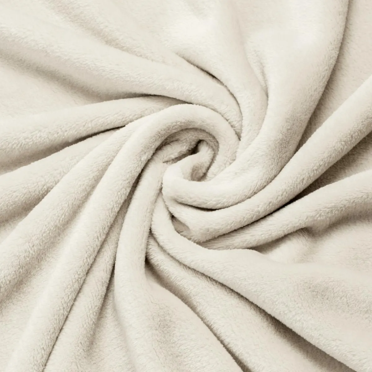 EMINZA Plaid doux flanelle (220 x 240 cm) Didou grège Beige Outlet