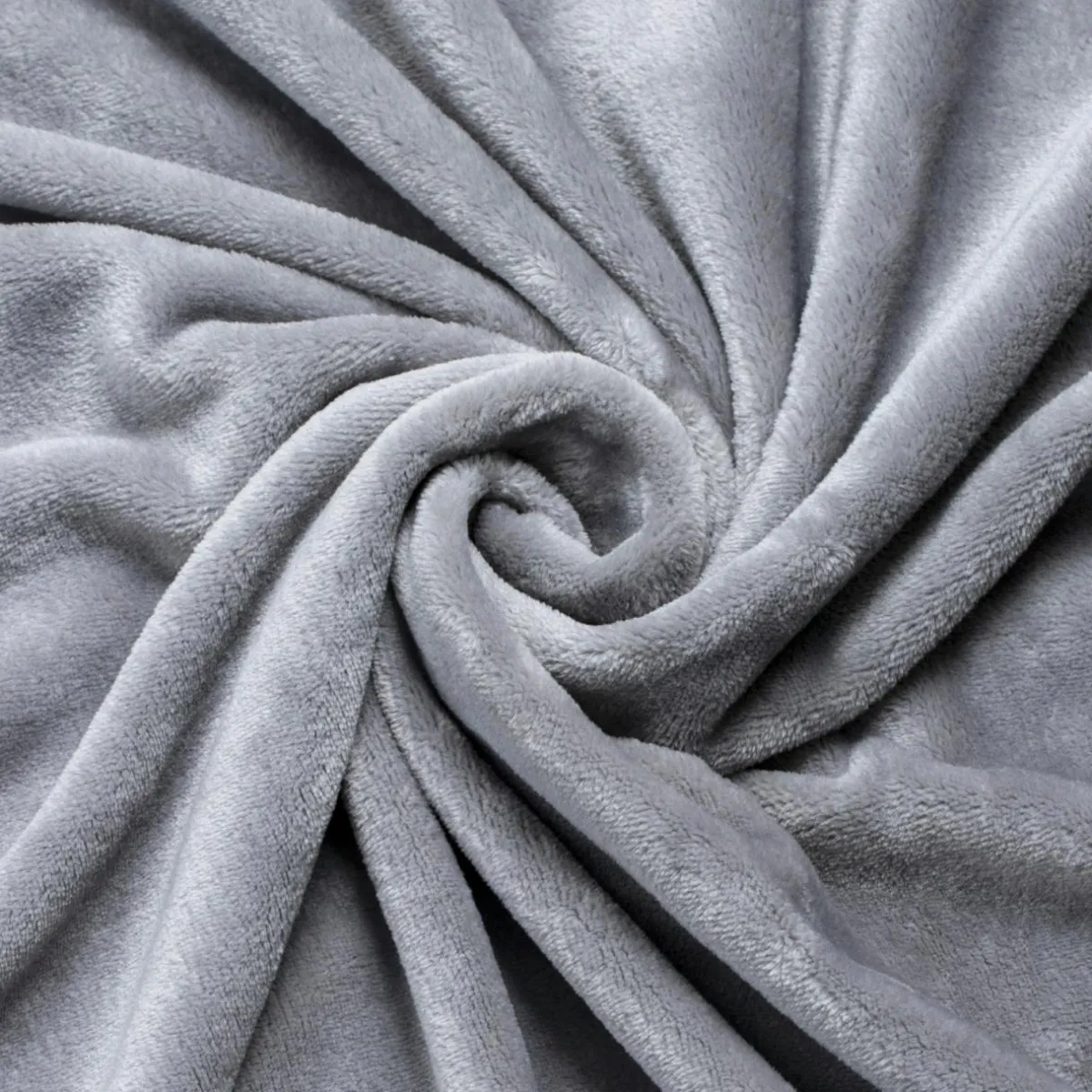 EMINZA Plaid doux flanelle (130 x 180 cm) Didou Gris clair Hot