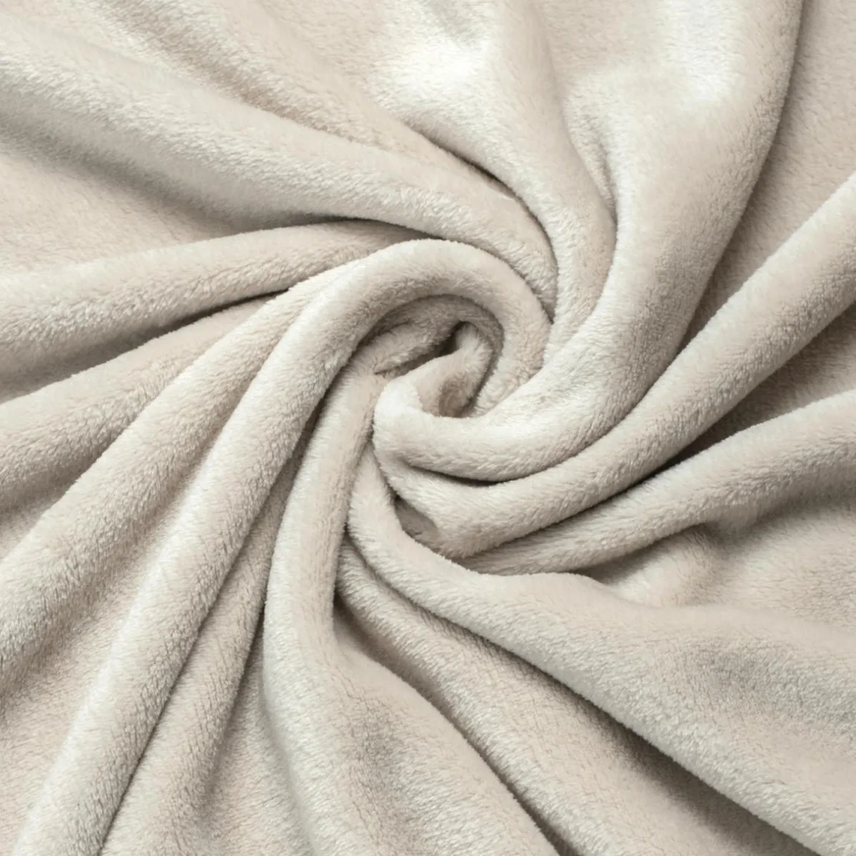 EMINZA Plaid doux flanelle (125 x 150 cm) Didou grège Beige Hot