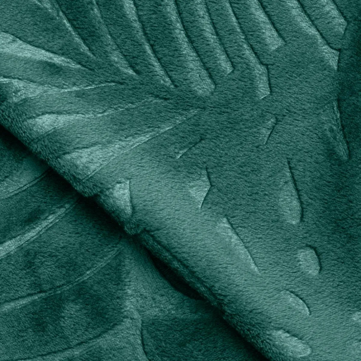 EMINZA Plaid doux flanelle (125 x 150 cm) Flore Vert Outlet