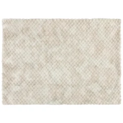 Atmosphera, cru017dateur d'intu017drieur Plaid fausse fourrure (120 x 160 cm) Adriel Beige Clearance