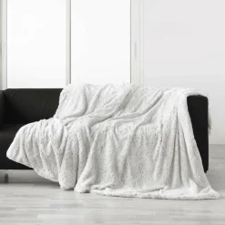 douceur d'intu017drieur Plaid fausse fourrure (180 x 220 cm) Alaska Ecru Beige New