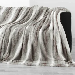 DOUCEUR D'INTERIEUR Plaid fausse fourrure (180 x 220 cm) Sven Beige Sale