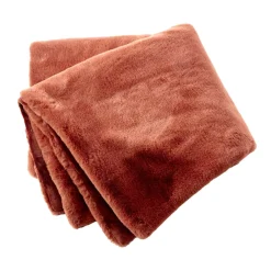 EMINZA Plaid fausse fourrure (140 x 200 cm) Finn Terracotta