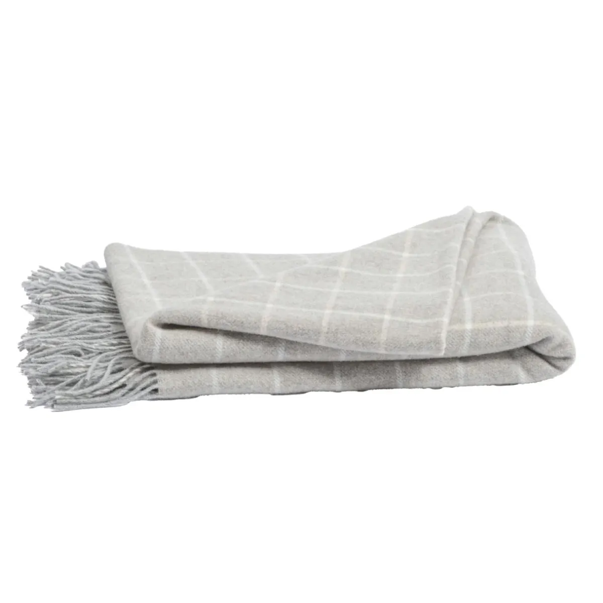 l'Effet Papillon Plaid laine et cachemire (140 x 200 cm) Camille Gris Discount
