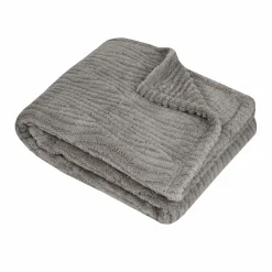 LOVELY CASA Plaid polaire (160 cm) Columbia Beige Sale