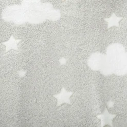 Atmosphera createur d'interieur for kids Plaid polaire phosphorescent enfant (125 x 150 cm) Voie lactée Gris clair Discount