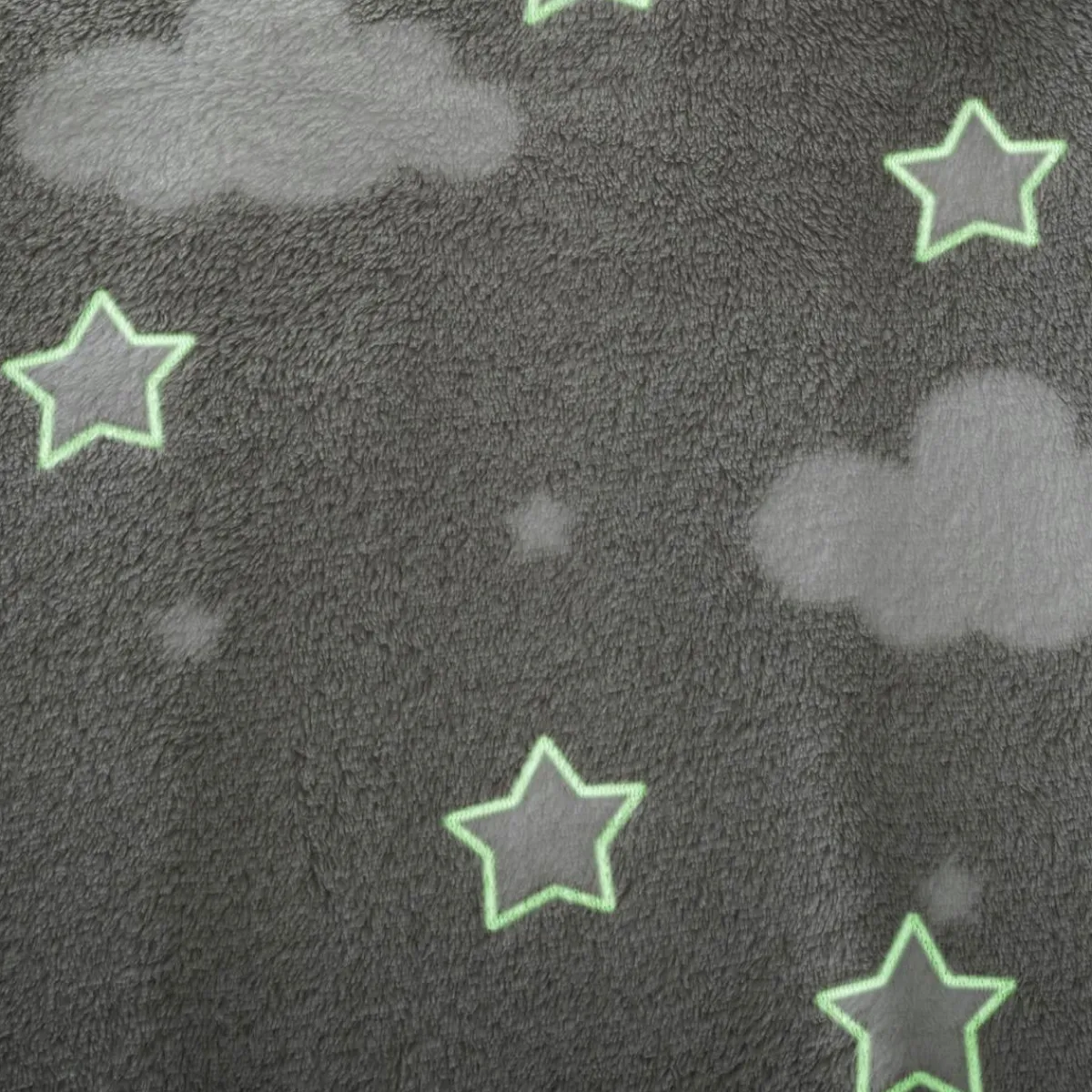 Atmosphera createur d'interieur for kids Plaid polaire phosphorescent enfant (125 x 150 cm) Voie lactée Gris clair Discount