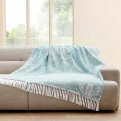 douceur d'intu017drieur Plaid polycoton (125 x 150 cm) Hera Bleu Outlet
