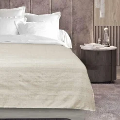DOUCEUR D'INTERIEUR Plaid polycoton (220 x 240 cm) Lucile Ecru New