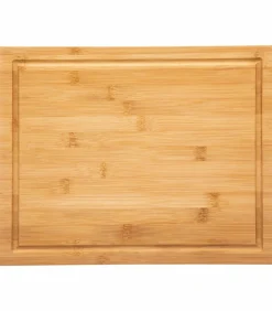 ATMOSPHERA Planche à découper avec bac récupérateur (35 x 28 cm) naturel Bois Hot