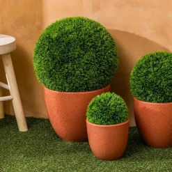 Atmosphera, cru017dateur d'intu017drieur Plante artificielle (D16 cm) Boule de buis Carly Vert Online