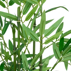 Atmosphera, cru017dateur d'intu017drieur Plante artificielle en pot tressé (H46 cm) Bambou Ly Vert Hot