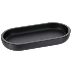 TENDANCE Plateau de rangement ovale (19,5 cm) Japandi Noir New