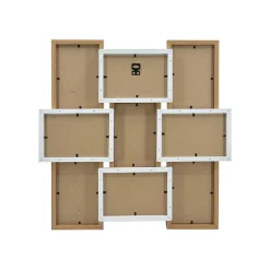 EMINZA Pêle-mêle mural 9 photos bois (H45 cm) Zola Beige Discount