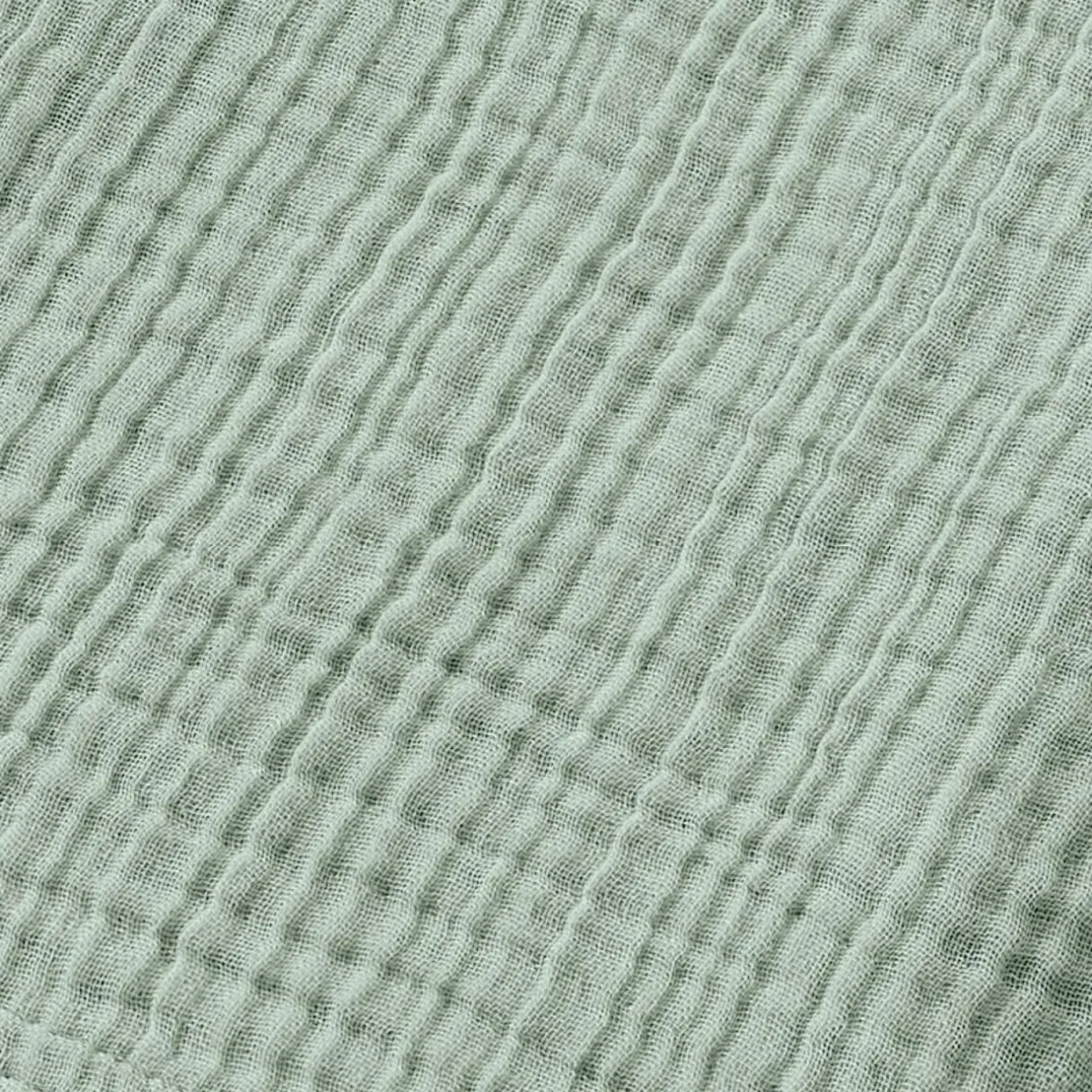 EMINZA Poncho de bain enfant gaze de coton 6/10 ans Gaïa Vert Eucalyptus Clearance