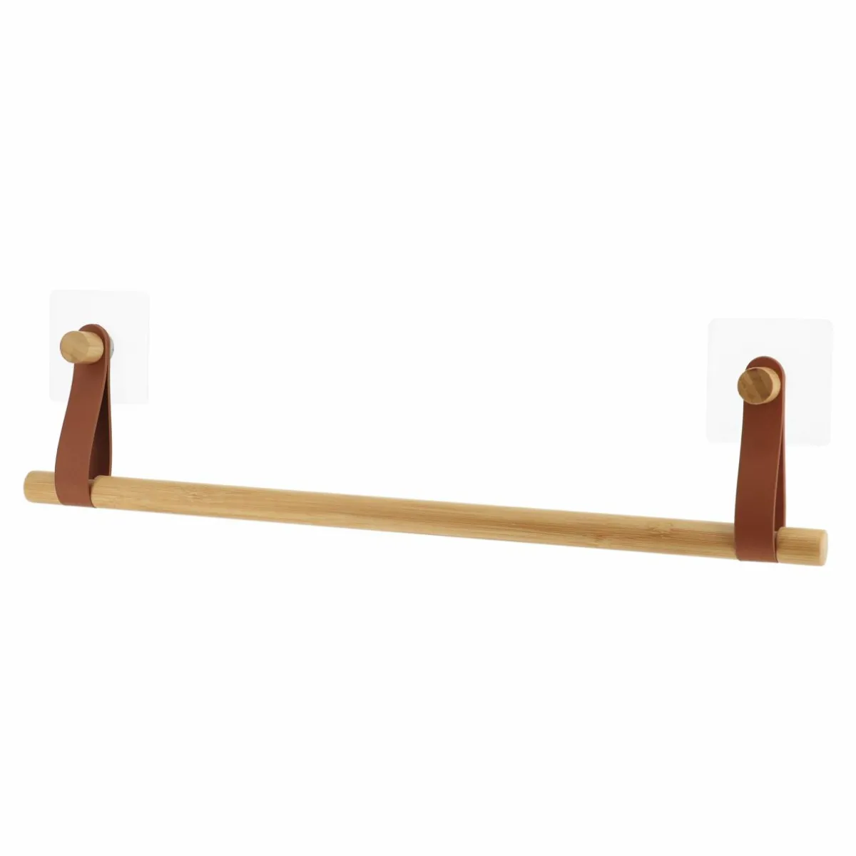 TENDANCE Porte serviette adhésif 1 barre (50 cm) Easy Chic Caramel Sale
