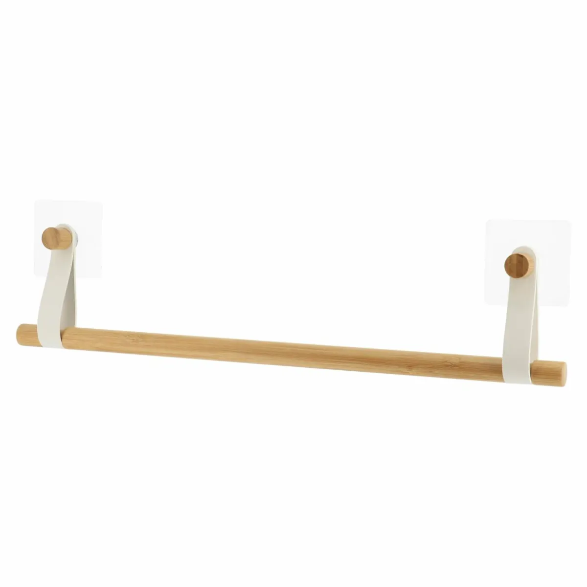 TENDANCE Porte serviette adhésif 1 barre (50 cm) Easy Chic Blanc Clearance