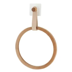TENDANCE Porte serviette adhésif arrondi (D21 cm) Easy Chic Beige Online