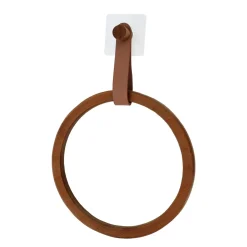 TENDANCE Porte serviette adhésif arrondi (D21 cm) Season Color Caramel